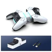Dual Controllers Charger Fast Charging Dock Station Stand with LED For Sony PS5 Playstation 5 DualSense Controller