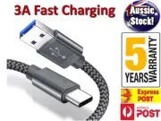 Samsung Galaxy Note 20 S21 Ultra Braided USB-C Type-C Fast Charging Charge Cable
