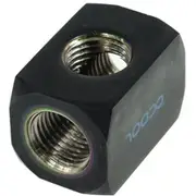 Alphacool HF Connection Terminal TEE T- Piece Round G1/4 - Deep Black [17030]