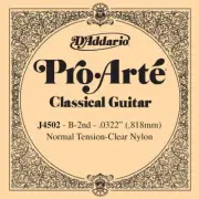 D'Addario Pro-Arte Nylon Classical Guitar Single String, Normal Tension, B 2nd