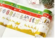 Japan Washi Tape Christmas Decoration 10cm 20cm super wide 5m MT480