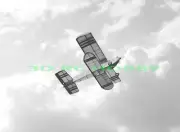 Breezy Biplane 38" WS RC Airplane Laser Cut Balsa Ply Short Kit + Plans
