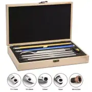 Set of 6 Carbide Woodturning Tools & Handle Wood Lathe Cutting Turning Knife New