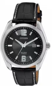 Citizen Eco-Drive Super Titanium Leather Strap Men's Watch BM7081-01E