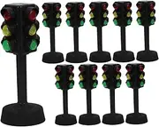 CORHAD Mini Signal Light Model 10pcs Traffic Lamp Playthings for Toddlers Interesting Traffic Light Cognitive Toy Signal Light for Boys and Girls