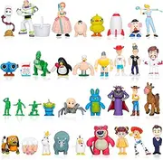 36Pcs Story Toy Cake Toppers, Story Action Figures for Kids, Collectible Mini Figurines for Birthday Party Favor Decorations