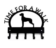 Time for a Walk-Great Dane Natural Leash & Key Hanger Made in USA-Wall Storage