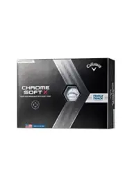 Callaway Golf Ball CHROME SOFT X 2022 1 Dozen (12 Pieces) 4 Piece Triple Track W