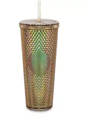Disney World 50th Anniversary Celebration Grand Finale Starbucks Gold Tumbler