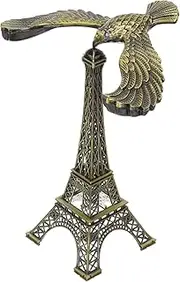 Toddmomy Home Decor Balance Bird Eiffel Tower with a Balance Eagle Alloy Gravity Balance Toy Self Balancing Eagle Retro Balance Eagle Gravity Self Balance Toy Tabletop Decoration Bronze Office Decor