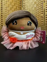 Black Barbie Cuutopia Peaches Cream Dress Plush Plushy Squish Pillow GIFT NEW
