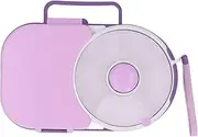 Bewinner Kids Snack Spinner Bundle with Lid, Multifunctional Baby Snack Containers with Portable Box Kit, Safe Sealed Snack Dispenser for Toddlers, Home (Purple)