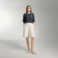 在飛比找momo購物網優惠-【giordano ladies】24SS_金屬絲線短褲(0