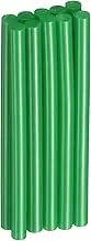uxcell 10pcs Hot Glue Sticks 0.28" Dia x 3.94" Long EVA Mini Hot Melt Adhesive Glue Stick for Hot Melt Gun Wood Plastic Glass Flowers Fabrics Foam, Deep Green