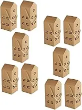 Ciieeo 10Pcs House Shaped present Boxes Creative Candy Container for Parties Weddings and Holidays Multi Function Present Packaging for Desserts and Treats