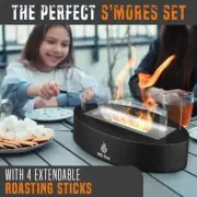 MG Tabletop Fire Pit [Smores Maker] Metal Table Top Firepit for Indoor &