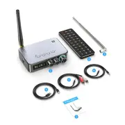 4 IN 1 3.5mm AUX NFC to 2 RCA Bluetooth 5.1Audio Adapter Transmitter Receiver C