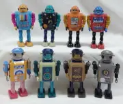 Mr & Mrs Tin Toy Tin Robot 8 Types Set w/Box Japan Import New