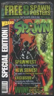 Wizard Magazine Spawn Special Edition Tribute + AOL Disc Captain America SEALED