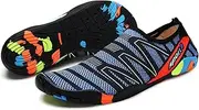 [TMEOG] Bathing Shoes for Men and Women, Water Shoes, Swimming Shoes, Aqua Shoes, Beach Shoes, Non-Slip Surf Shoes, Quick-Drying Watt Shoes, Sea Shoes, Adults, Size 36-45, B Navy, 9 US