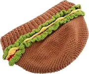 [ANDRESLAD] Hamburger Hat Stylish Beret Versatile Headwear for Men Women Perfect for Theme Parties