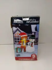 Joiedomi 6 FT Tall Christmas Inflatables Gingerbread Man & Snowman, Inflatable