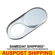 Thin Webcam Cover Sliding Camera Cover Metal Laptop Phone Tablet Tab iPad Silver