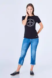Peaceful Snowflake Tee Ss--SNO-TOPPSTSS