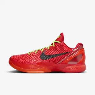 【NIKE 耐吉】KOBE VI PROTRO REVERSE GRINCH 紅色 男鞋(FV4921-600)