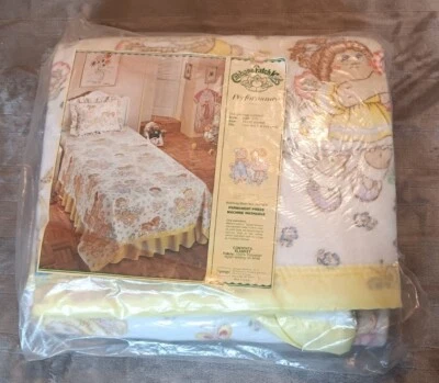 Cabbage Patch Kids Dolls Performance Blanket by Springs Twin / Full 1983 VTG NOS
