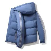 Men's Warm Winter Cotton Down Jacket Puffer Jacket Casual Zipper Coat