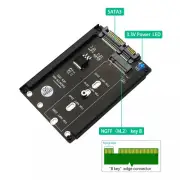 Mini KEY-B-M M.2 NGFF & 2.5" mSATA SSD to SATA III Converter Adapter For WinXP