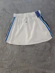 Addison Bay Skirt Womens XL White With Blue Stripe Tennis Golf Beach