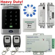 Waterproof RFID Card +Password Door Access Control+Electric Bolt Lock+2 Remotes
