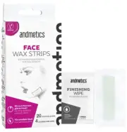 andmetics wax strips face waxing strips 20 pcs