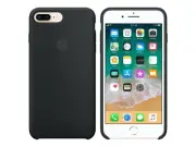 Genuine Black Apple Silicone Smooth Case iPhone 8 Plus/7+ Plus Durable NEW