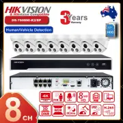 4K Hikvision 8CH 8MP CCTV System Set Home Security IP Camera POE 12MP NVR MIC AU