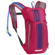 Camelbak Mini MULE 1.5L Kids Sports Hydration Pack - Hot Pink / Purple Stripe