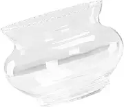 HOMOBABE Glass Fish Tank Hydroponic Bowl for Goldfish and Turtles Stunning Aquatic Decor for Fish Betta Tank and Flower Display Design
