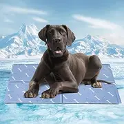 Dog Cooling Mat Durable Pet Cat Cool Bed Mat, Non-Toxic Gel Self Cooling Pad Scratch Resistant, Small Pet Ice Blanket Great for Keeping Dogs Cats Cool in Summer - Medium 95 x 80cm XL