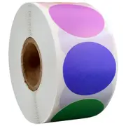 500 Pcs/Roll Chroma Labels Stickers Color Code Dot Labels Stickers 1 Inch Round Red, ,Yellow,Blue,Pink,Stationery Stickers