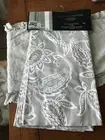 NEW RAYMOND WAITES 2 52" X 96" WINDOW PANELS TAUPE/GRAY PAISLEY