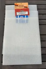 10 count white/clear plastic canvas for needle point