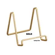 4" Medium GOLD PLATE STAND Square Wire Display Easel QUALITY ITEM