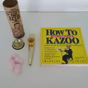 Clarke 1930's Original Tin Kazoo - Made in England + Guide BOOK New