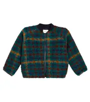 [The New Society] The New Society New Danny checked bomber jacket Y 8 yellow