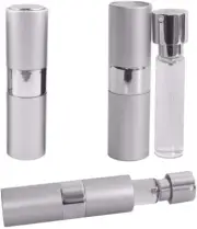 6 x Perfume Spray Bottle 15ml Empty Reusable Metallic Mini Perfume Travel Bottle