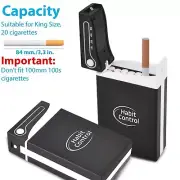 Timed Cigarette Dispenser | Full 20-Pack Cigarette Lock Box with a Timer Black