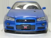 1/18 AUTOart NISSAN SKYLINE GT-R R34 Vspec II BaysideBlue 77408