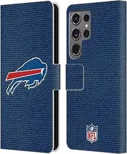 Head Case Designs Officially Licensed NFL Football Buffalo Bills Logo Leather Book Wallet Case Cover Compatible with Samsung Galaxy S24 Ultra 5G